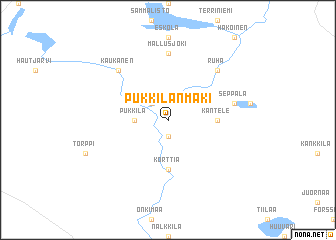 map of Pukkilanmäki