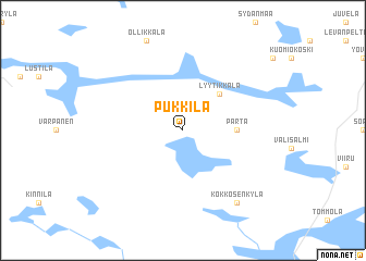 map of Pukkila