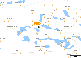 map of Pukkila