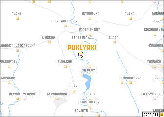 map of Puklyaki