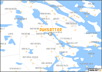map of Puksätter