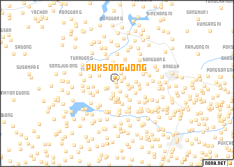 map of Puksongjŏng