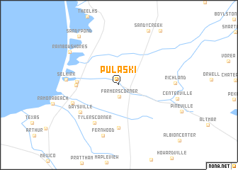 map of Pulaski