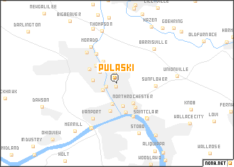 map of Pulaski