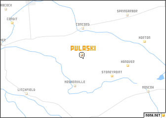 map of Pulaski