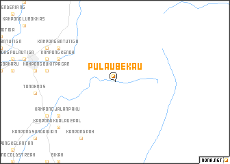 map of Pulau Bekau