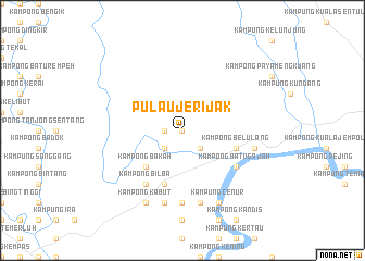 map of Pulau Jerijak