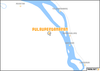 map of Pulauperdamaran
