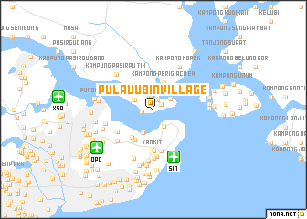 map of Pulau Ubin Village