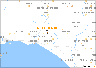 map of Pulcherini