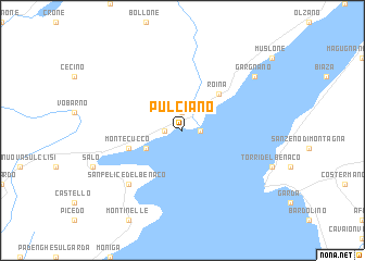 map of Pulciano