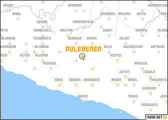 map of Pulebener
