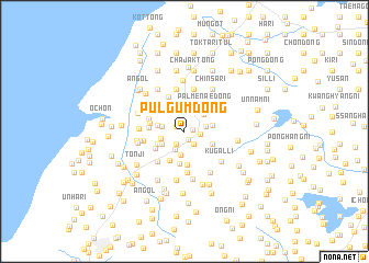 map of Pulgŭm-dong