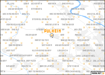 map of Pulheim