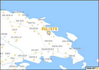 map of Puliste