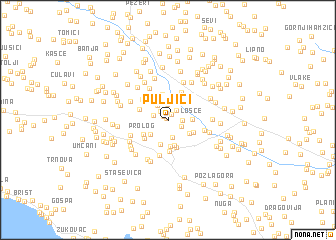 map of Puljići