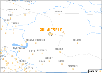 map of Puljić Selo