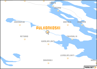 map of Pulkonkoski