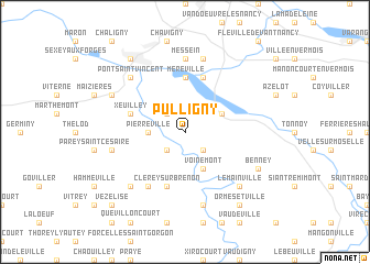 map of Pulligny