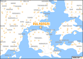 map of Pulmong-ni