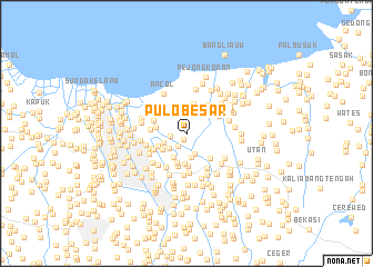 map of Pulo-besar