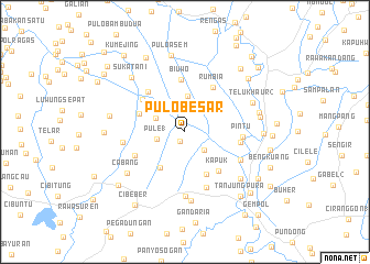 map of Pulo-besar