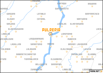 map of Pulpería