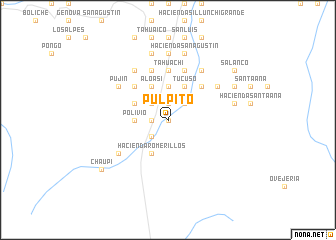 map of Púlpito