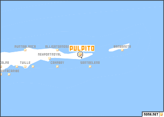 map of Púlpito