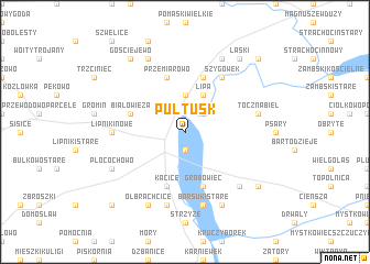 map of Pułtusk