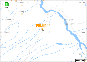 map of Pulwama