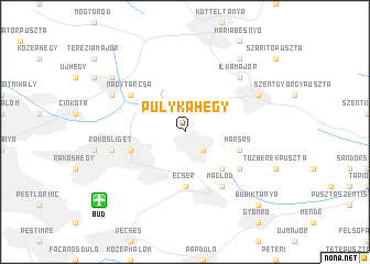 map of Pulykahegy