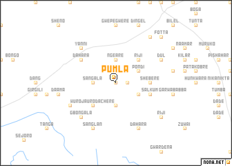 map of Pumla