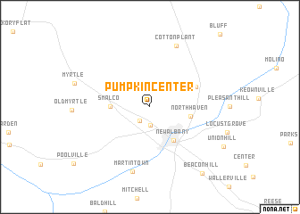 map of Pumpkin Center