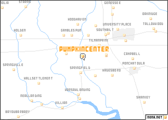 map of Pumpkin Center