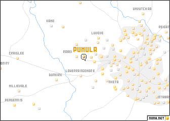 map of Pumula