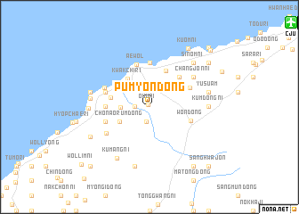 map of Pumyŏn-dong