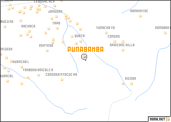 map of Punabamba