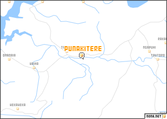 map of Punakitere