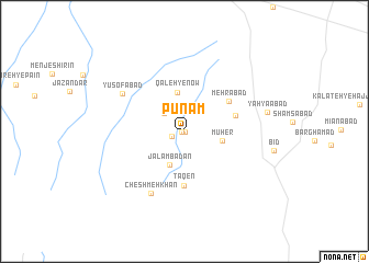 map of Pūnam