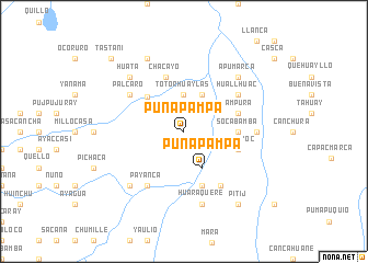 map of Punapampa