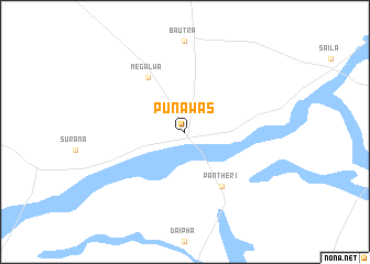 map of Pūnawās