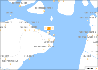 map of Puná