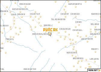 map of Puncak