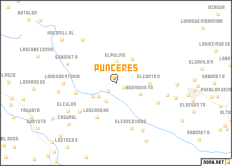 map of Punceres