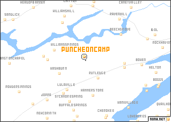 map of Puncheon Camp
