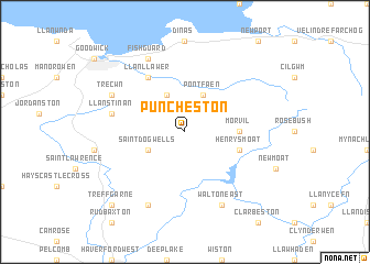 map of Puncheston