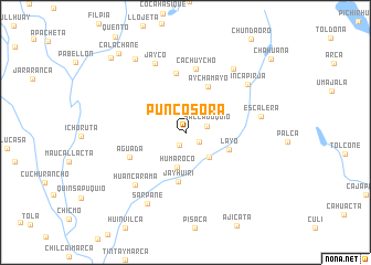 map of Puncosora