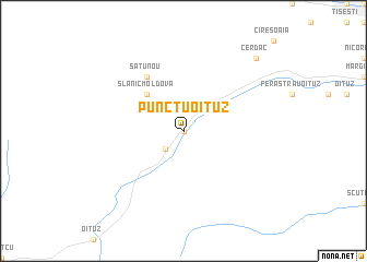 map of Punctu Oituz