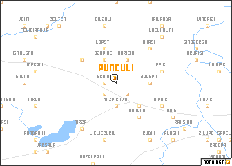 map of Puncuļi